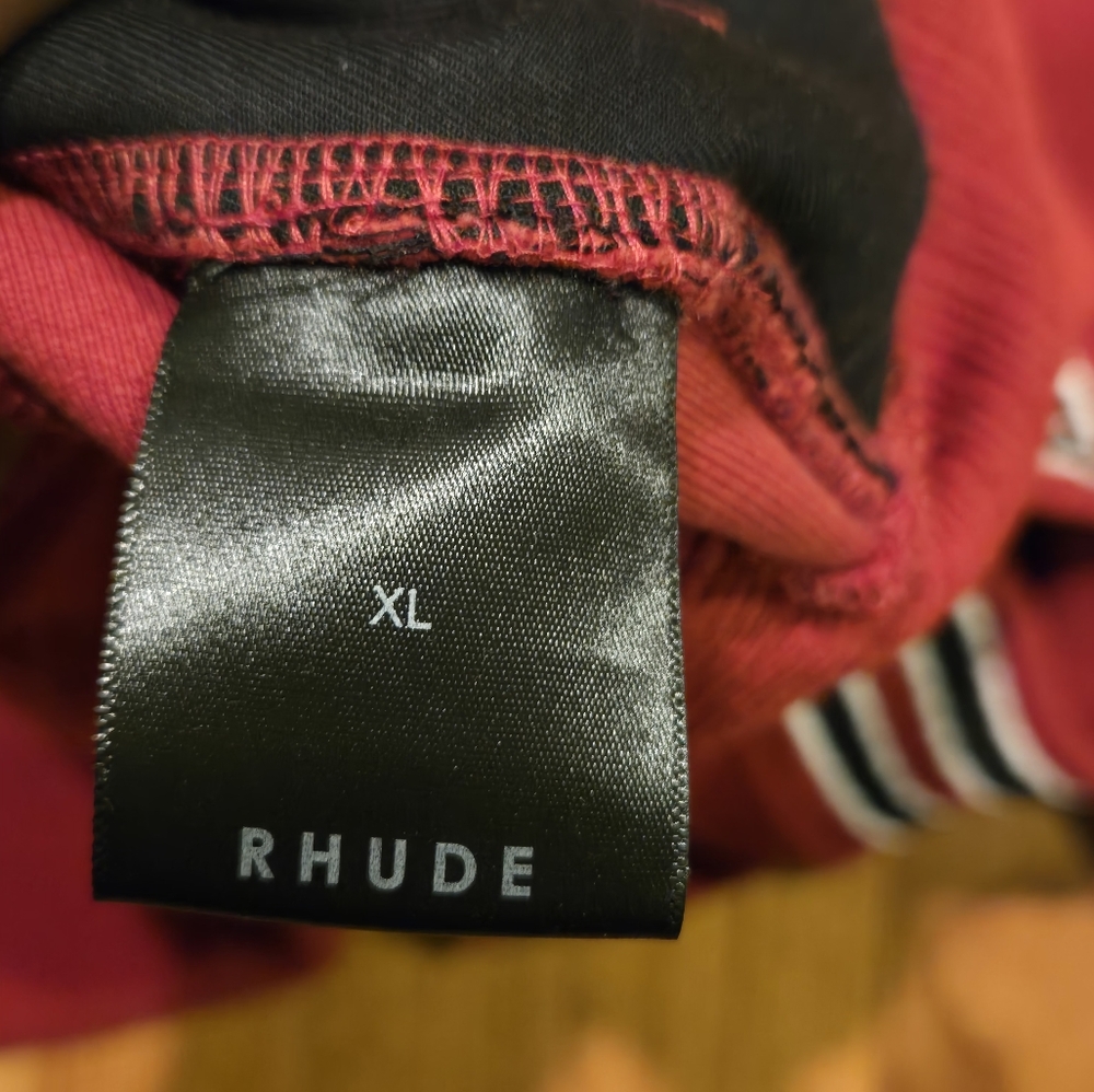 Rhude Red Varsity Jacket - image 5